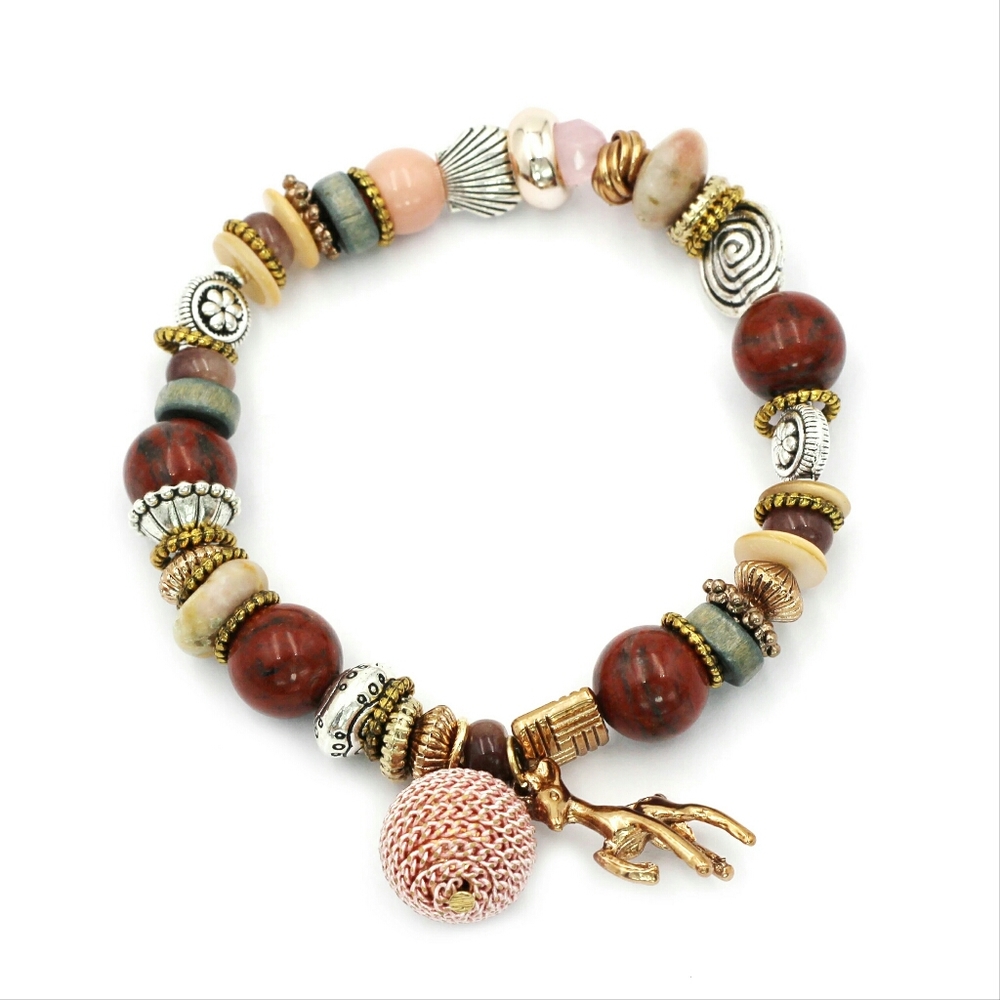 olorful bead small deer bracelet